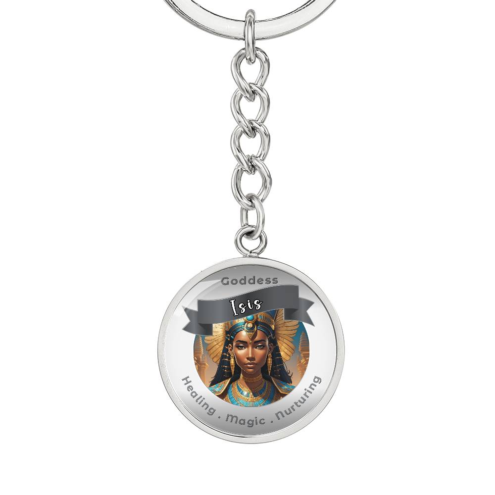 Goddess Isis - Affirmation Keychain For Healing Magic Nurturing- More Than CharmsMore Than Charms