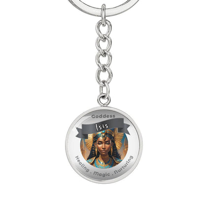 Goddess Isis - Affirmation Keychain For Healing Magic Nurturing- More Than CharmsMore Than Charms