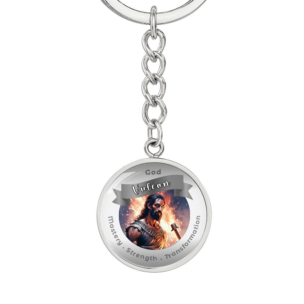 Vulcan - Affirmation Keychain For Mastery Strength Transformation- More Than CharmsMore Than Charms