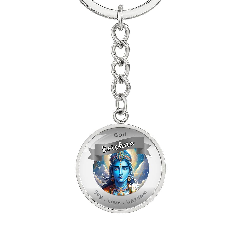 Krishna- Affirmation Keychain For Joy Love WisdomFamily - More Than CharmsMore Than Charms