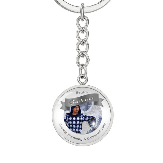 Dominions - Angelic Realms Affirmation Keychain For Cosmic Harmony & Universal Law- More Than CharmsMore Than Charms