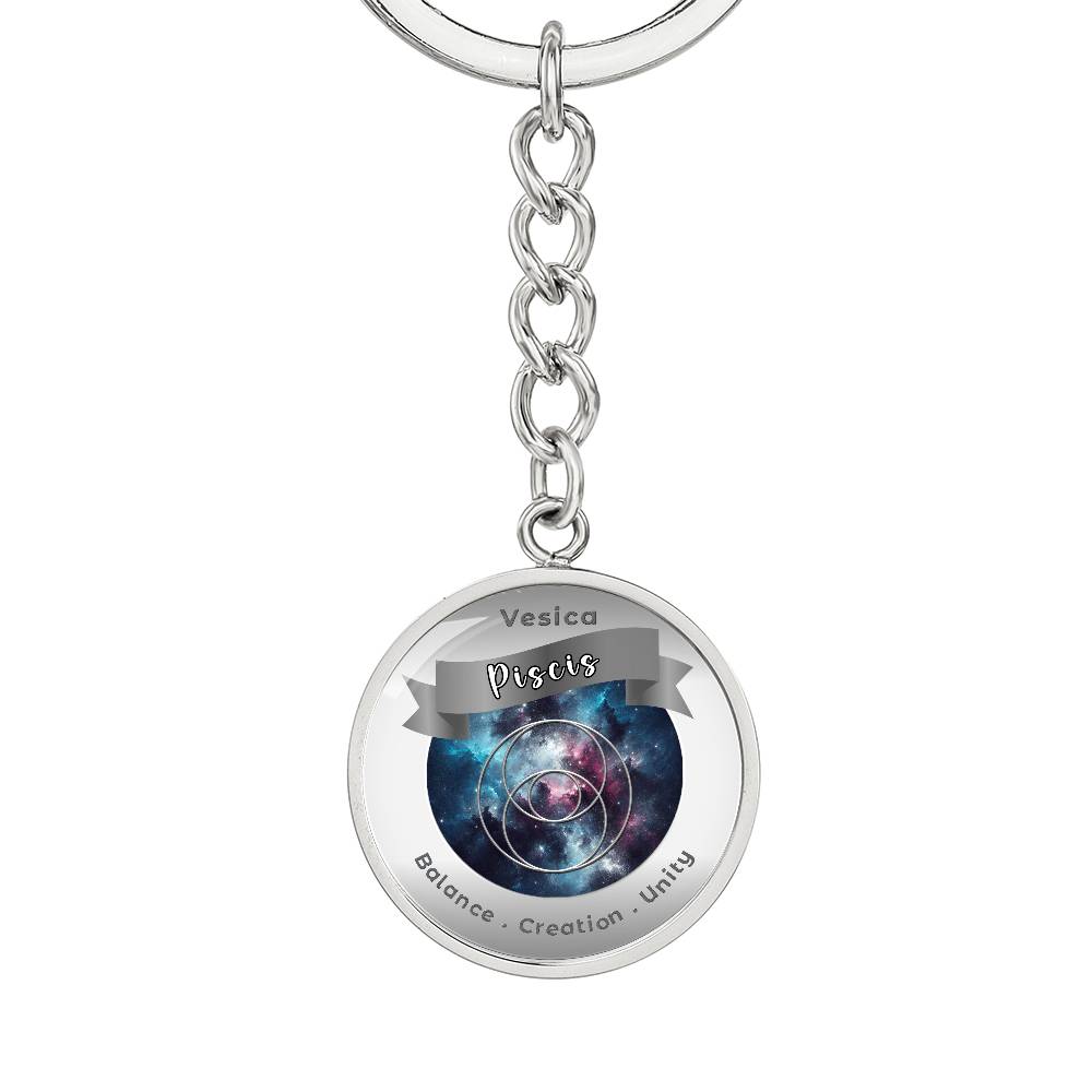 Vesica Piscis - Affirmation Keychain For Balance Creation Unity- More Than CharmsMore Than Charms