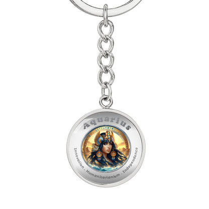 Aquarius - Affirmation Keychain - More Than CharmsMore Than Charms