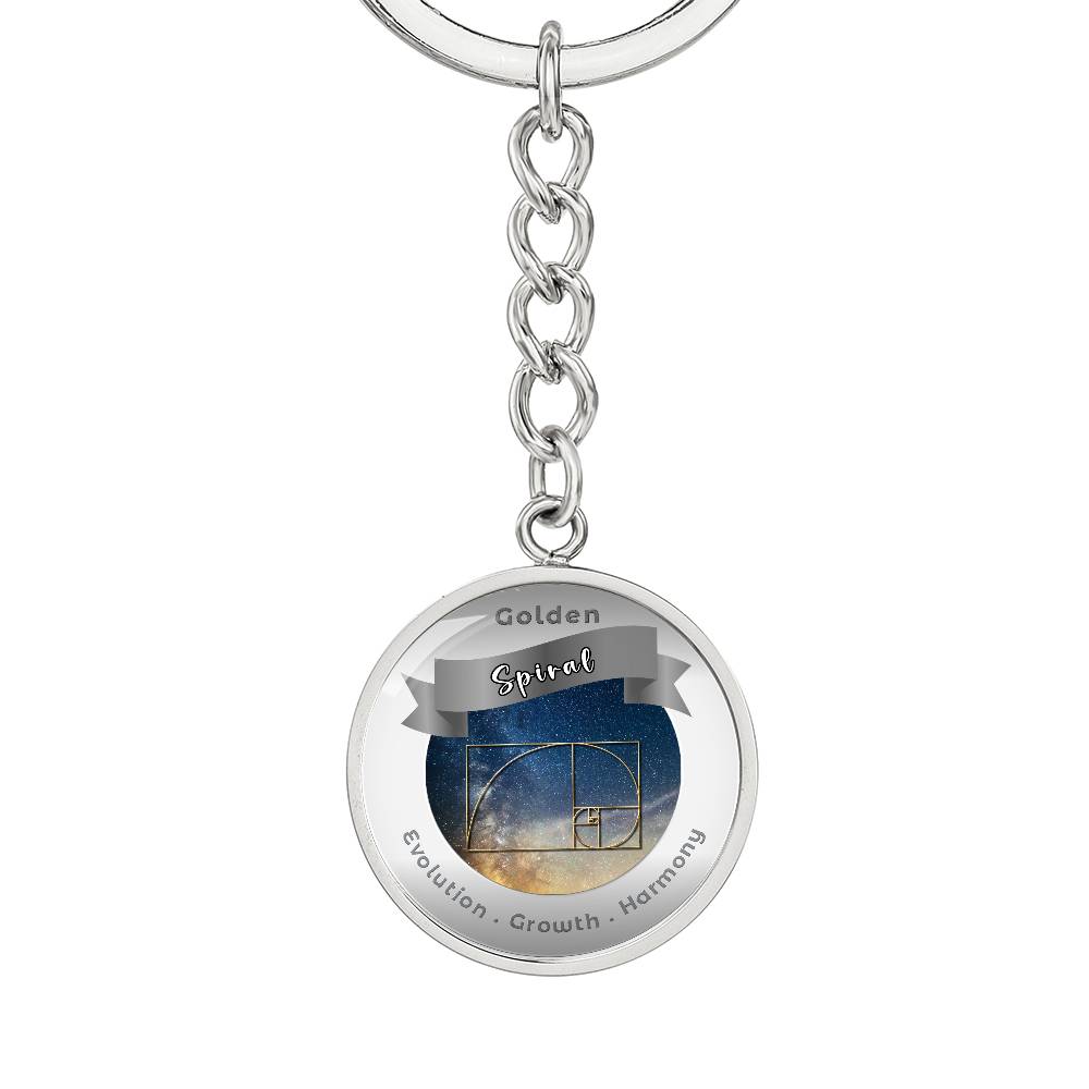 Golden Spiral - Affirmation Keychain - More Than CharmsMore Than Charms