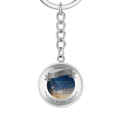 Golden Spiral - Affirmation Keychain - More Than CharmsMore Than Charms