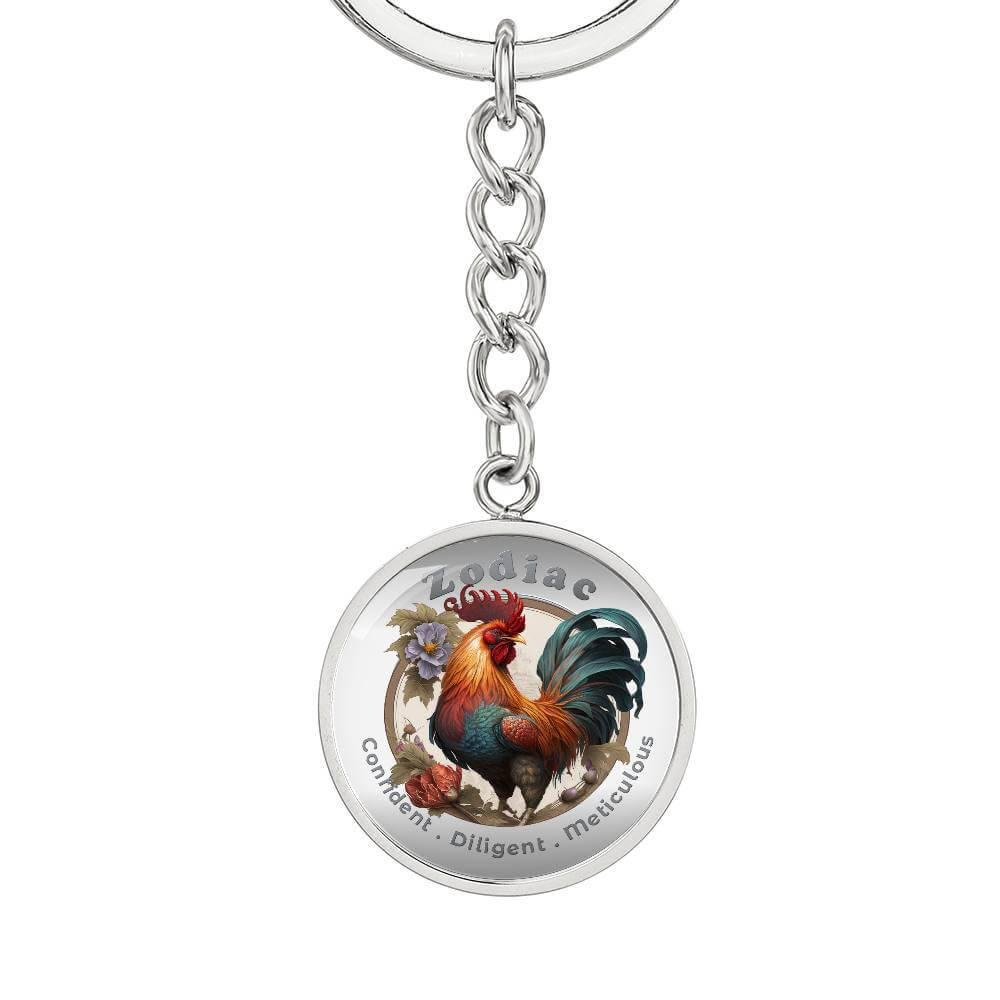 Rooster - Chinese Zodiac - Affirmation Keychain - More Than CharmsMore Than Charms