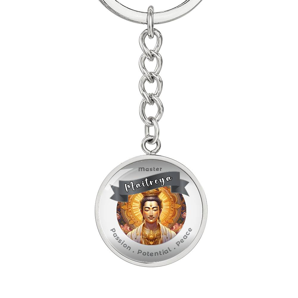 Maitreya - Affirmation Keychain For Enlightenment, Liberation & Peace - More Than CharmsMore Than Charms