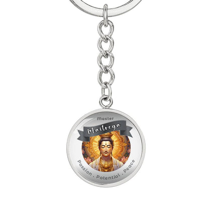 Maitreya - Affirmation Keychain For Enlightenment, Liberation & Peace - More Than CharmsMore Than Charms