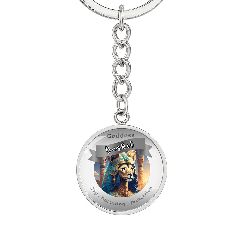 Basket - Affirmation Keychain For Joy Nurturing Protection- More Than CharmsMore Than Charms