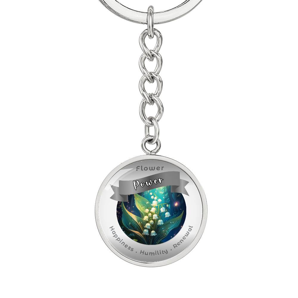 Lily of the Valley - Affirmation Keychain - More Than CharmsMore Than Charms