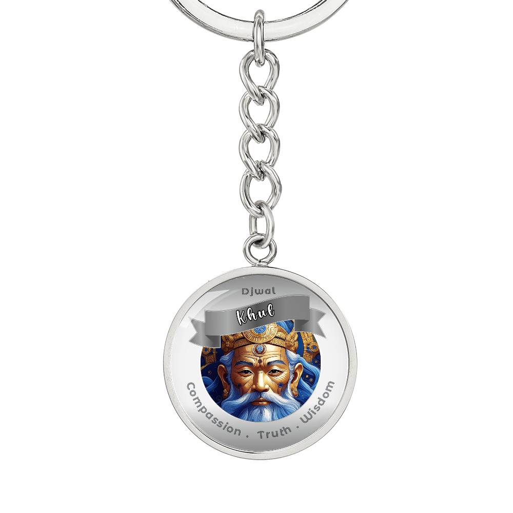 Djwal Khul - Affirmation Keychain For Compassion, Truth & Wisdom - More Than CharmsMore Than Charms