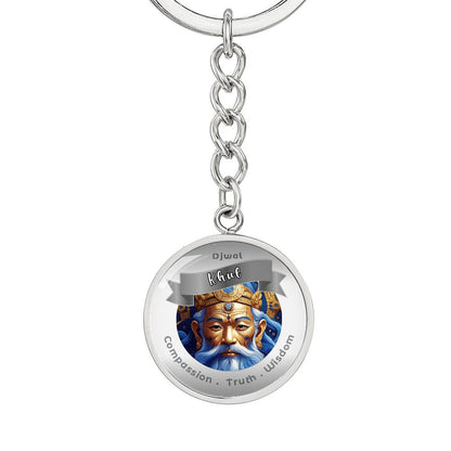 Djwal Khul - Affirmation Keychain For Compassion, Truth & Wisdom - More Than CharmsMore Than Charms