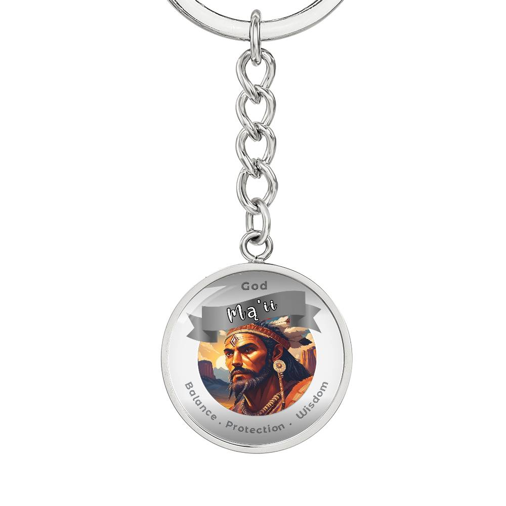 Mą’ii- Affirmation Keychain For Balance Protection Wisdom- More Than CharmsMore Than Charms