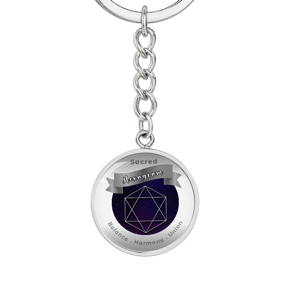 Hexagram - Affirmation Keychain - More Than CharmsMore Than Charms