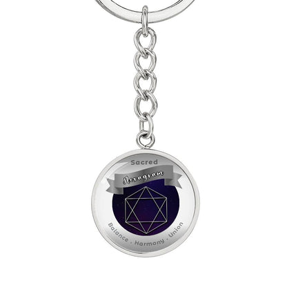 Hexagram - Affirmation Keychain - More Than CharmsMore Than Charms