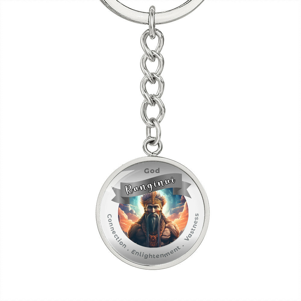 Ranginui- Affirmation Keychain For Connection Enlightenment Vastiness- More Than CharmsMore Than Charms