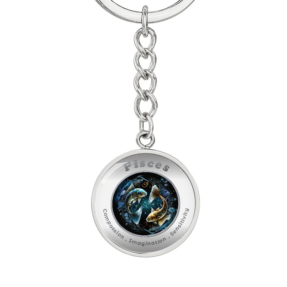 Pisces - Affirmation Keychain - More Than CharmsMore Than Charms