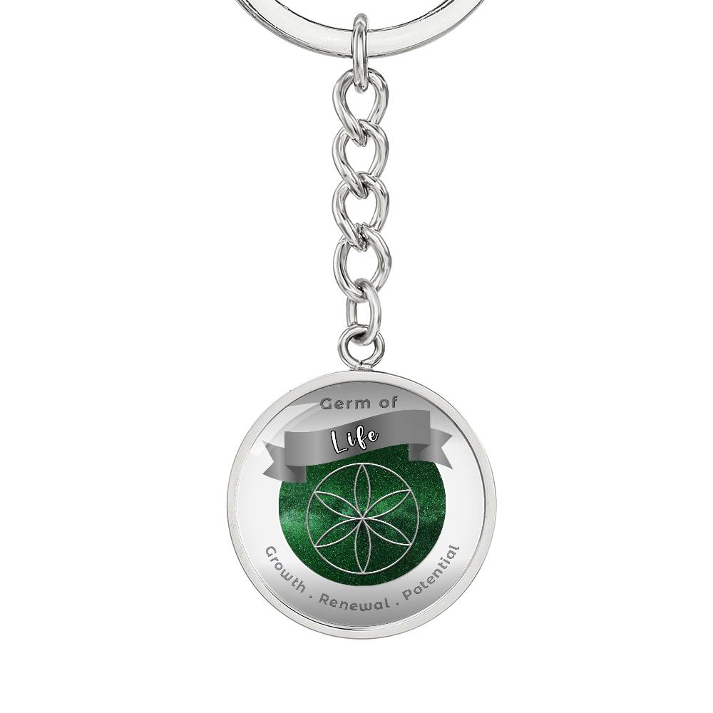 Germ of Life - Affirmation Keychain For Growth Renewal Potential - More Than CharmsMore Than Charms