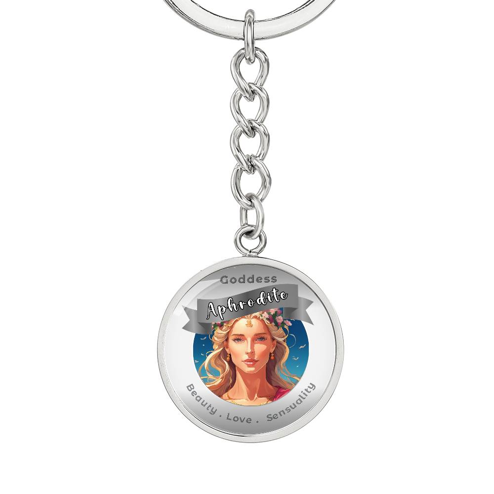 Goddess Aphrodite - Affirmation Keychain For Beauty Love Sensuality - More Than CharmsMore Than Charms