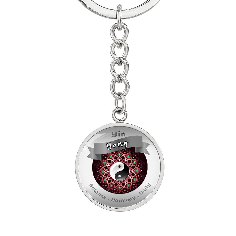 Yin Yang - Affirmation Keychain For Balance Harmony Unity - More Than CharmsMore Than Charms