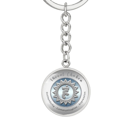 Throat Chakra - Communication Expression Authenticity - Affirmation Keychain - More Than CharmsMore Than Charms