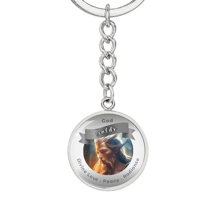 God Baldr - Affirmation Keychain For Divine Love Peace Radiance - More Than CharmsMore Than Charms