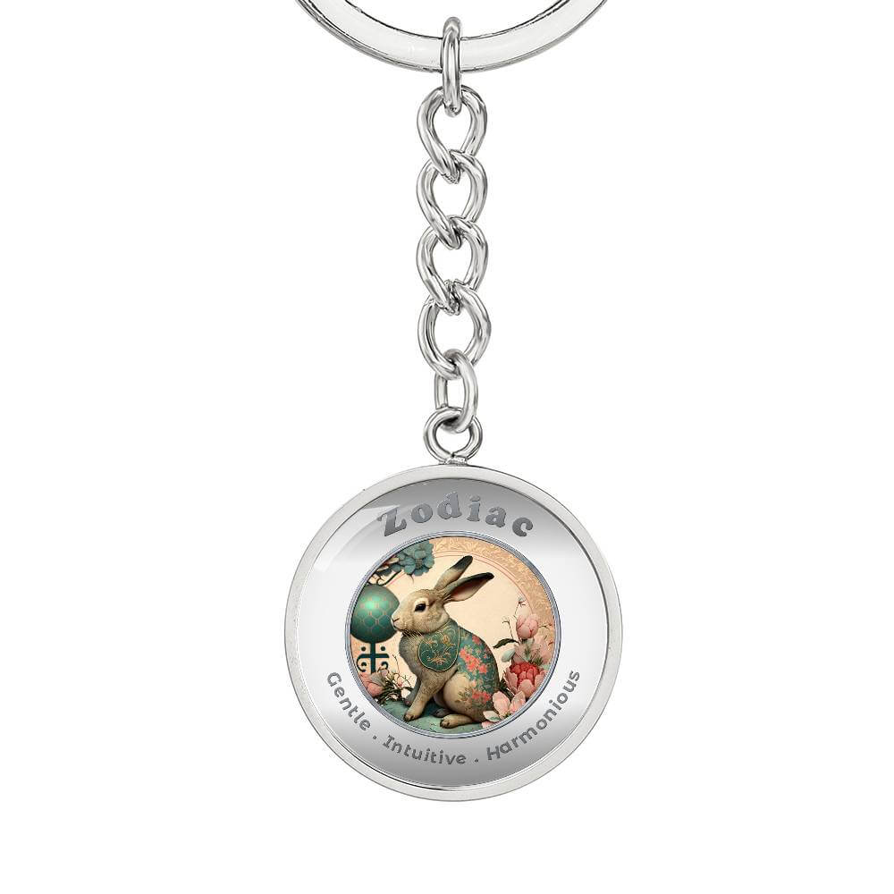 Rabbit - Chinese Zodiac - Affirmation Keychain - More Than CharmsMore Than Charms