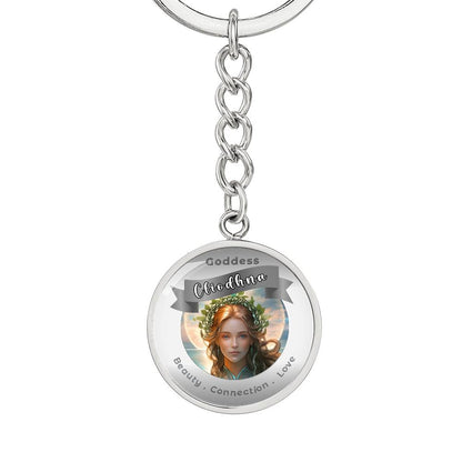 Goddess Cliodhna - Affirmation Keychain For Beauty Connection Love- More Than CharmsMore Than Charms