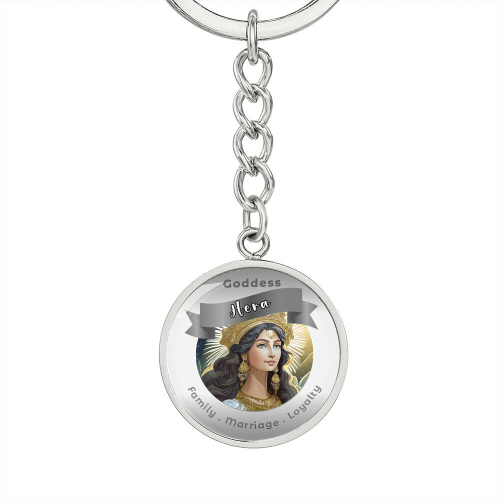 Goddess Hera - Affirmation Keychain For Family Marriage Loyalty- More Than CharmsMore Than Charms