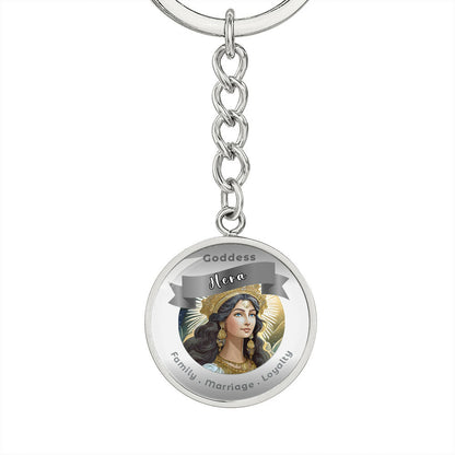Goddess Hera - Affirmation Keychain For Family Marriage Loyalty- More Than CharmsMore Than Charms