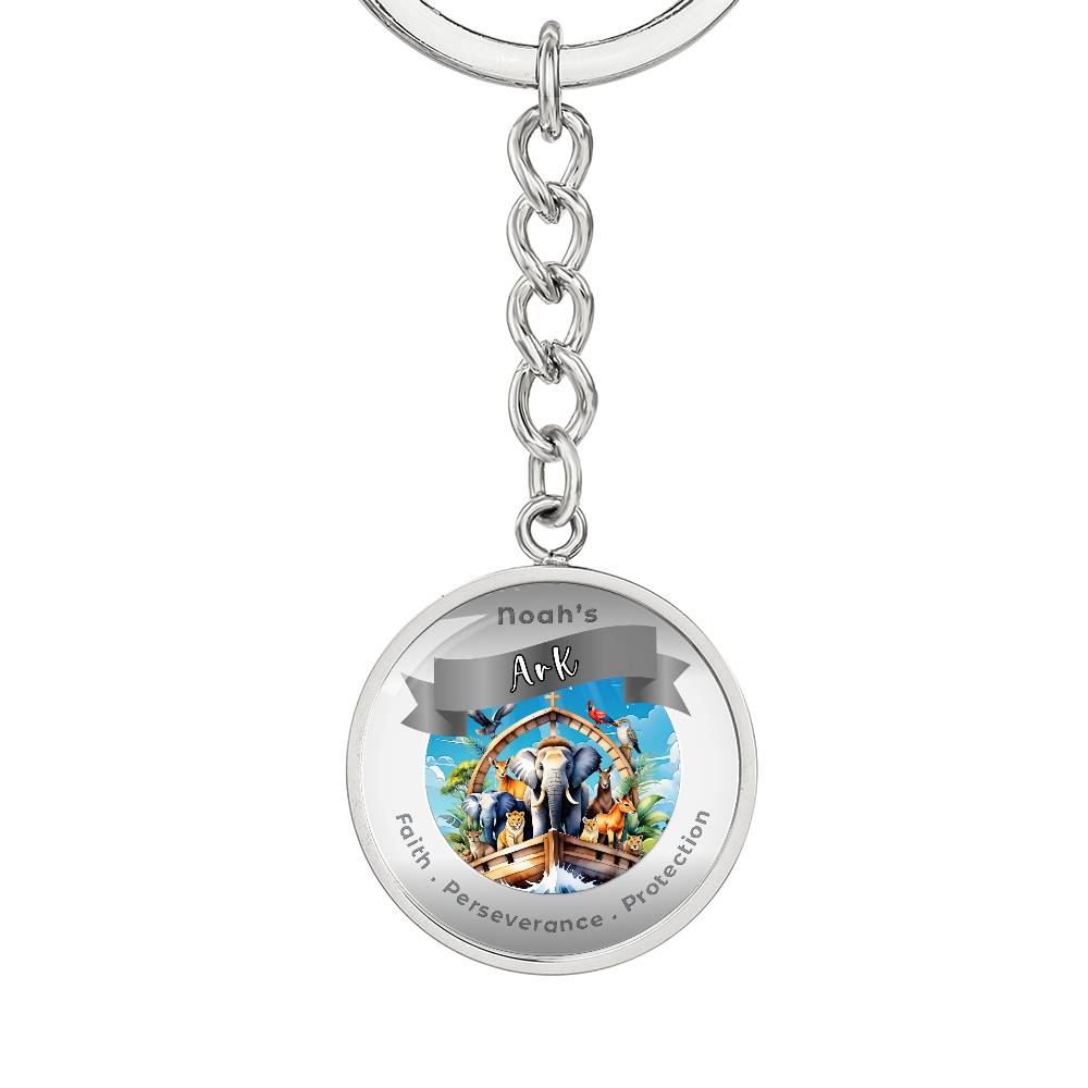 Noah's Arc - Affirmation Keychain For Faith Perseverance Protection- More Than CharmsMore Than Charms