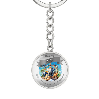 Noah's Arc - Affirmation Keychain For Faith Perseverance Protection- More Than CharmsMore Than Charms