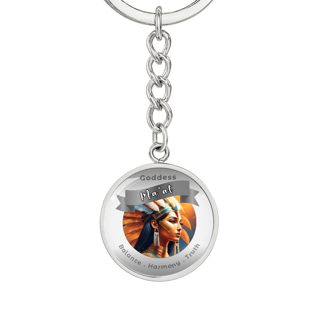 Goddess Ma’at - Affirmation Keychain For Balance Harmony Truth - More Than CharmsMore Than Charms
