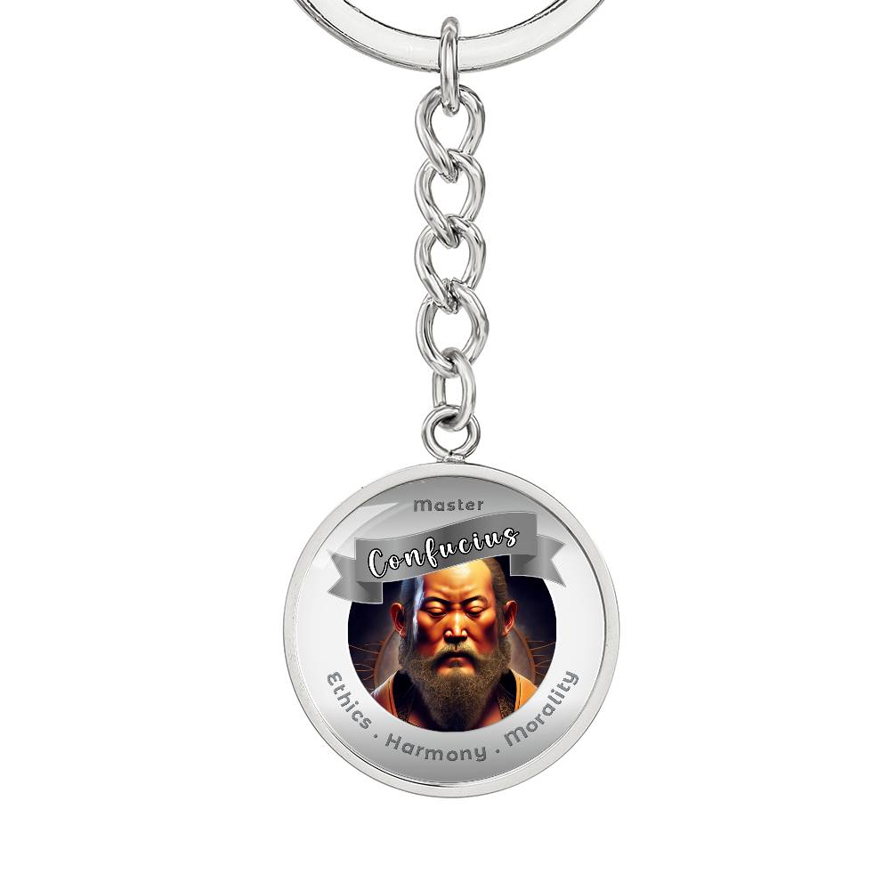 Confucius - Affirmation Keychain ForEthics, Harmony & Morality - More Than CharmsMore Than Charms