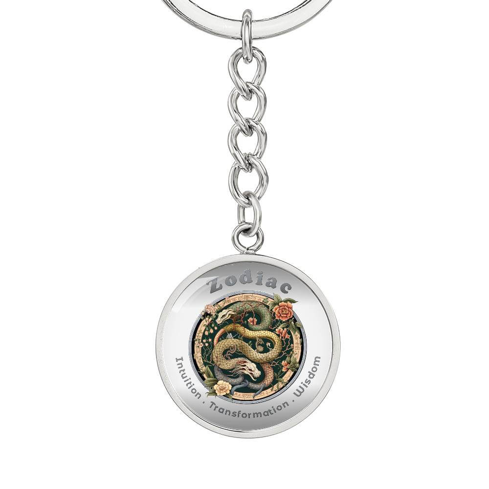 Snake - Chinese Zodiac - Affirmation Keychain - More Than CharmsMore Than Charms