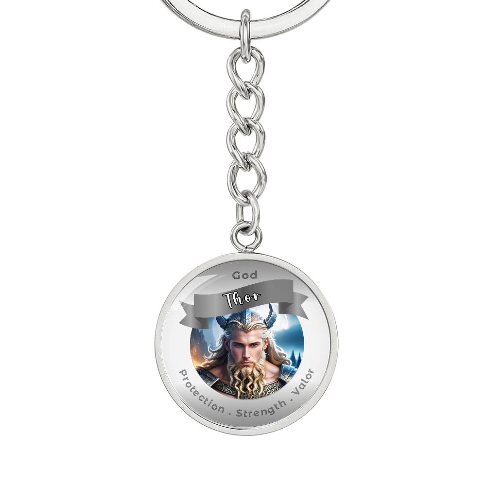 Thor - Affirmation Keychain For ProtectionStrength Valor- More Than CharmsMore Than Charms