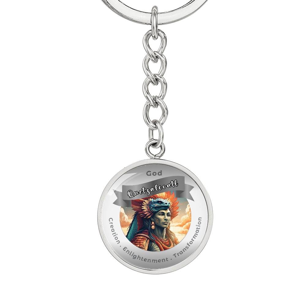 Quetzalcoatl- Affirmation Keychain For Creation Enlightenment Transformation - More Than CharmsMore Than Charms