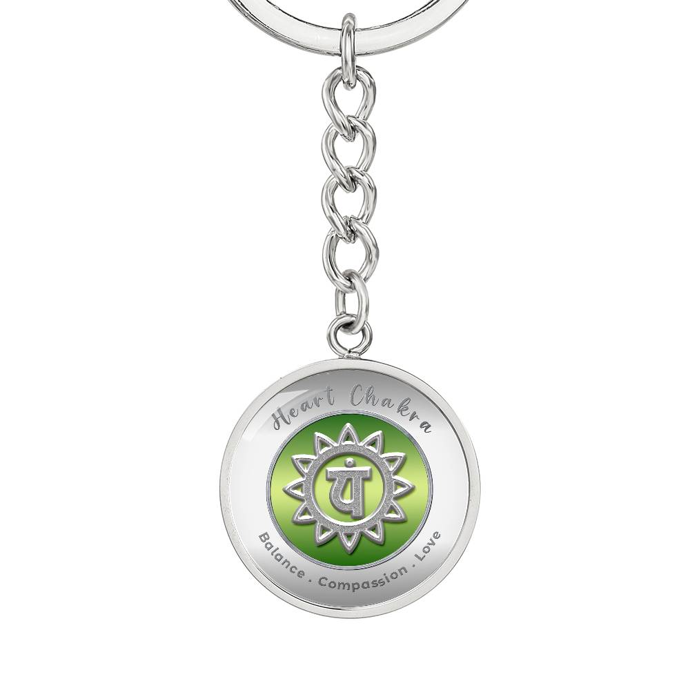 Heart Chakra - Love Compassion Balance - Affirmation Keychain - More Than CharmsMore Than Charms