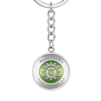 Heart Chakra - Love Compassion Balance - Affirmation Keychain - More Than CharmsMore Than Charms