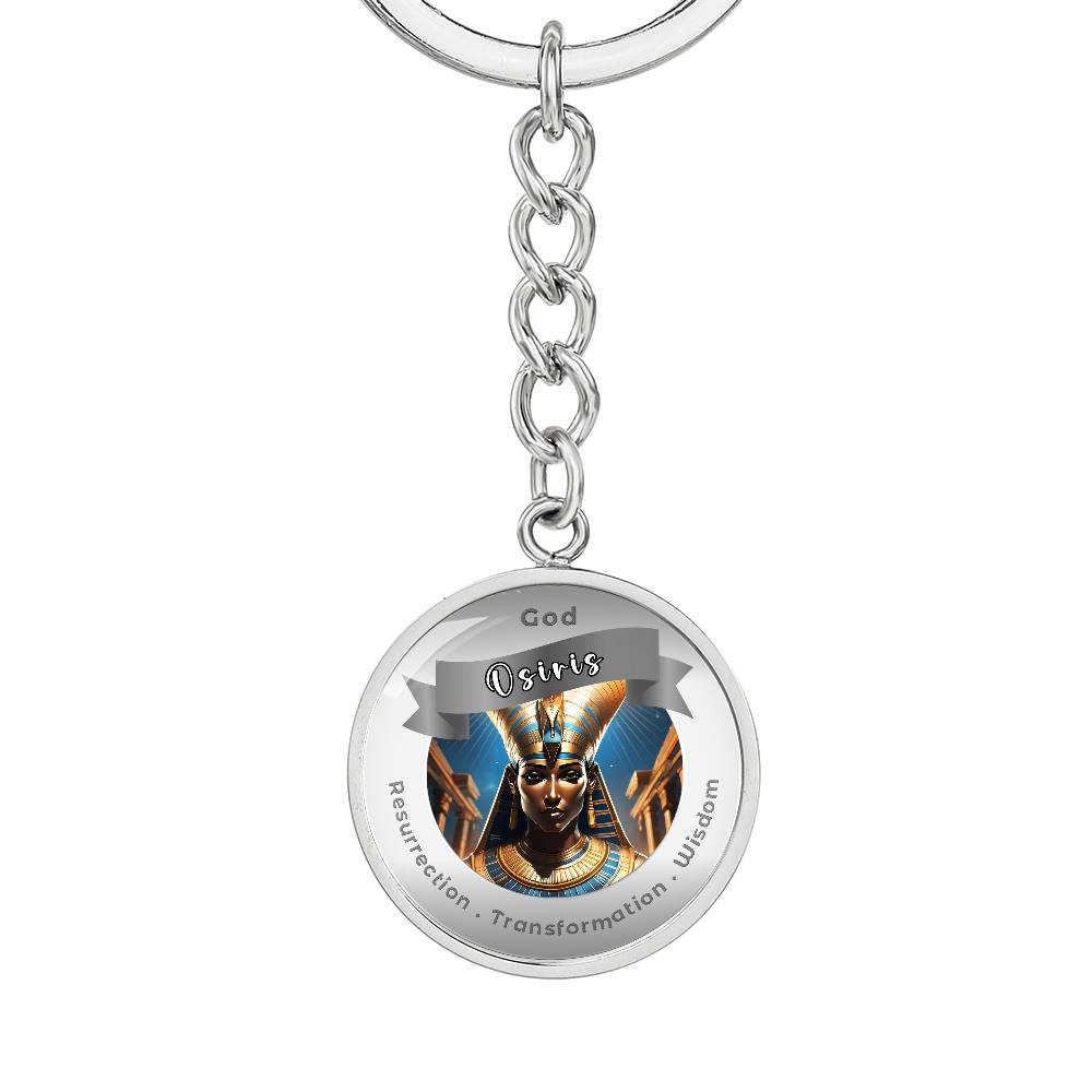 Osiris Affirmation Keychain For Resurrection Transformation Wisdom- More Than CharmsMore Than Charms
