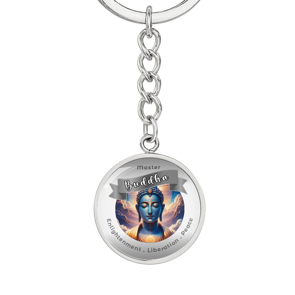 Buddha - Affirmation Keychain For Enlightenment, Liberation & Peace - More Than CharmsMore Than Charms