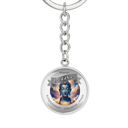 Buddha - Affirmation Keychain For Enlightenment, Liberation & Peace - More Than CharmsMore Than Charms