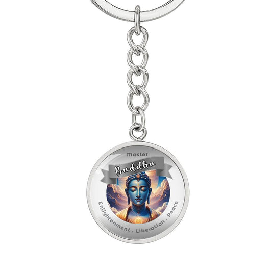 Buddha - Affirmation Keychain For Enlightenment, Liberation & Peace - More Than CharmsMore Than Charms