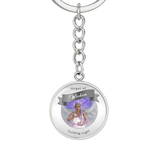 Wisdom - Guardian Angel Affirmation Keychain - More Than CharmsMore Than Charms
