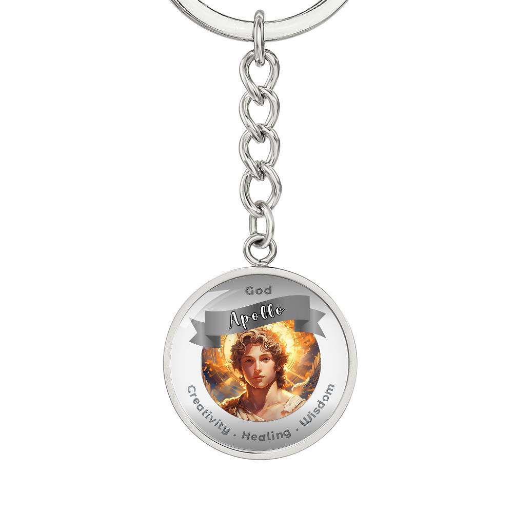 Apollo - Affirmation Keychain For. Creativity Healing Wisdom - More Than CharmsMore Than Charms