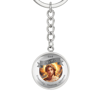 Apollo - Affirmation Keychain For. Creativity Healing Wisdom - More Than CharmsMore Than Charms