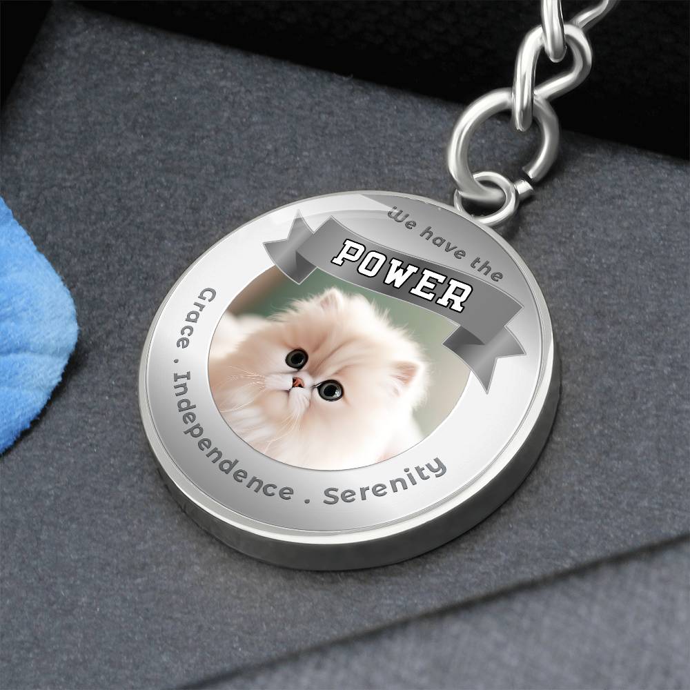 Persian - Cat Power Animal Affirmation Keychain - More Than CharmsMore Than Charms