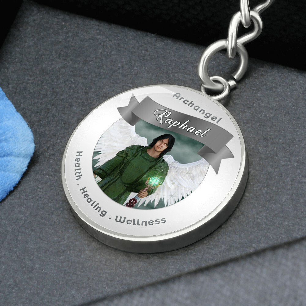 Archangel Raphael - Affirmation Keychain For Healing & Health - More Than CharmsMore Than Charms