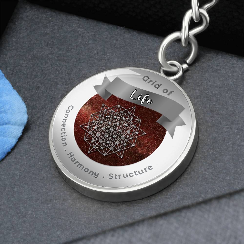 Grid of Life - Affirmation Keychain - More Than CharmsMore Than Charms