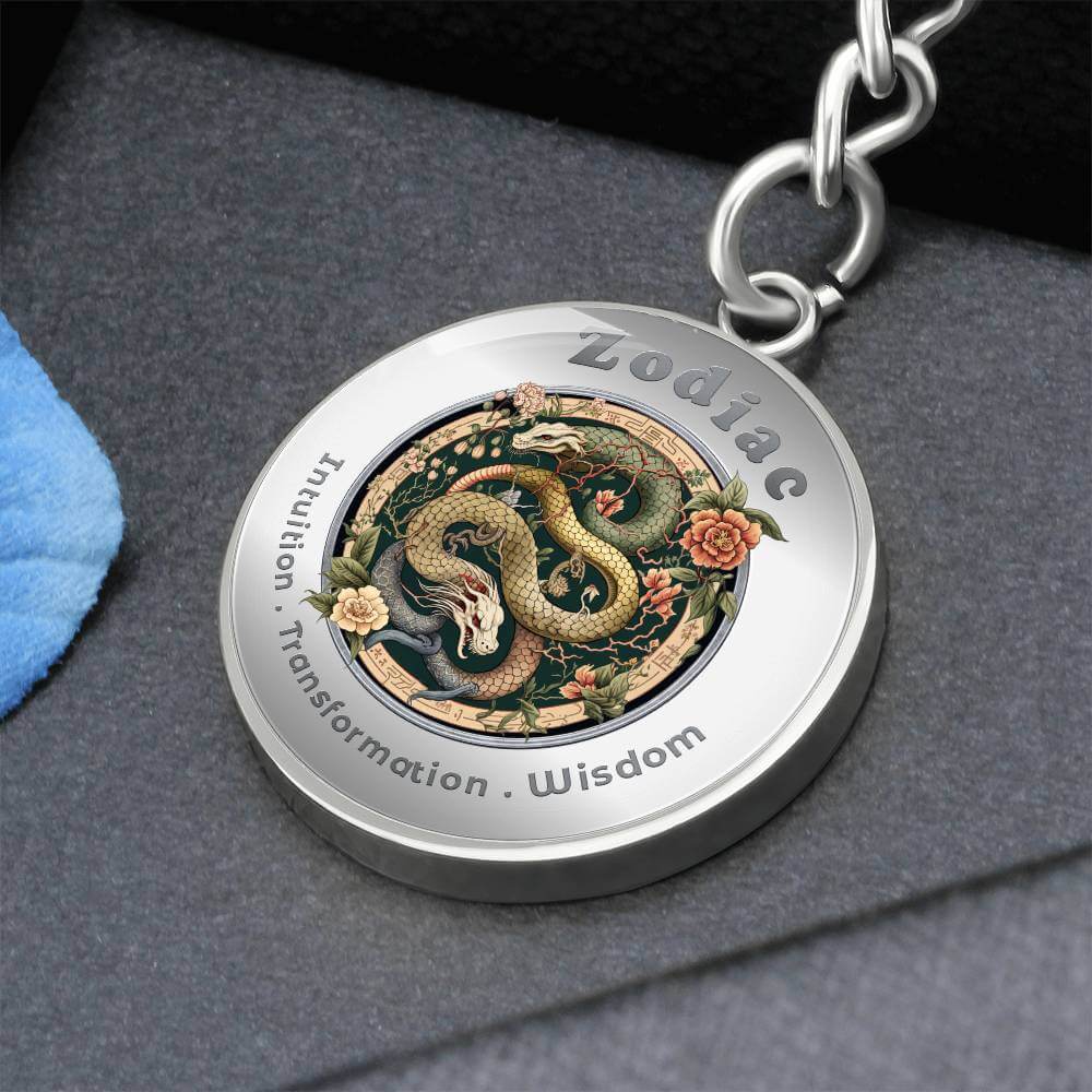 Snake - Chinese Zodiac - Affirmation Keychain - More Than CharmsMore Than Charms
